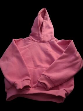 Cozy Pink Embossed Hoodie - by CMFRT girls large